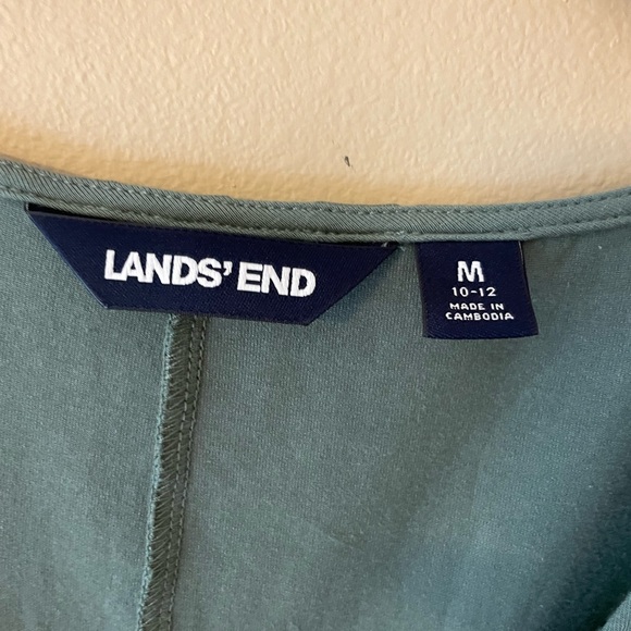Lands’ End Sage Green Dress Size Medium in Excellent Condition - Picture 4 of 10